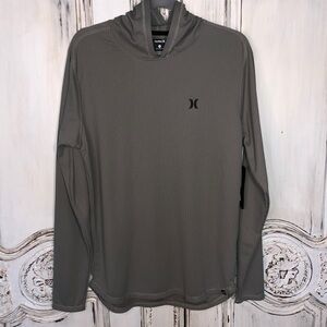 Men’s Hurley Lightweight Long Sleeves Waffle Knit Hoodie Size Medium NWT